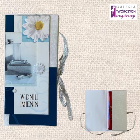 Opakowanie na czekoladę „W Dniu Imienin” - 8,5 na 17 cm